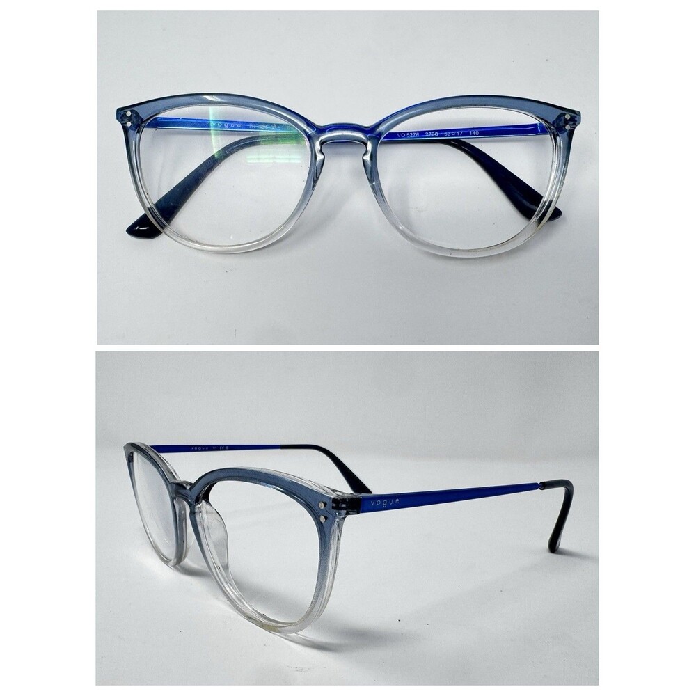 Vogue VO5276 2738 Blue Crystal Eyeglass Frames 53-17-140 Authentic